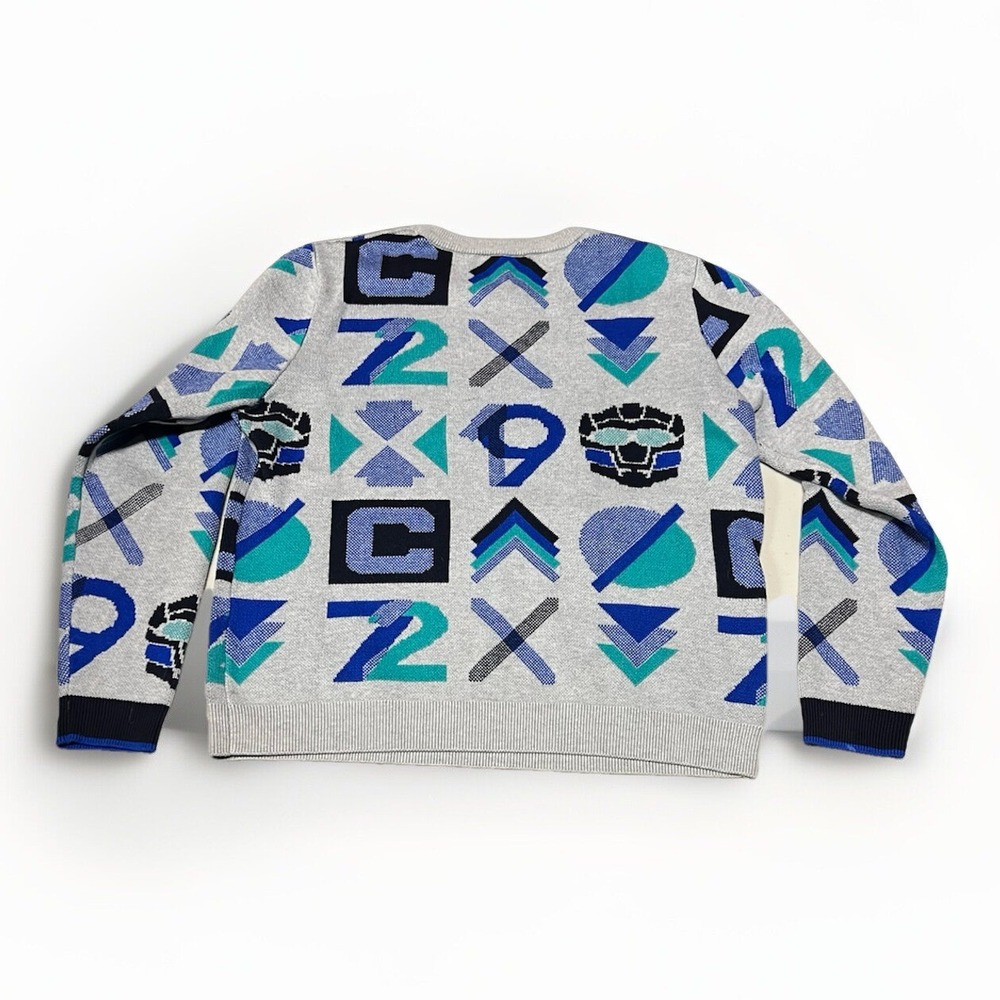 Catimini Bright Graphic Jacquard Sweater Youth Size 12 - Picture 2 of 12
